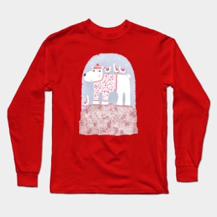 Boho Polar Bear Long Sleeve T-Shirt